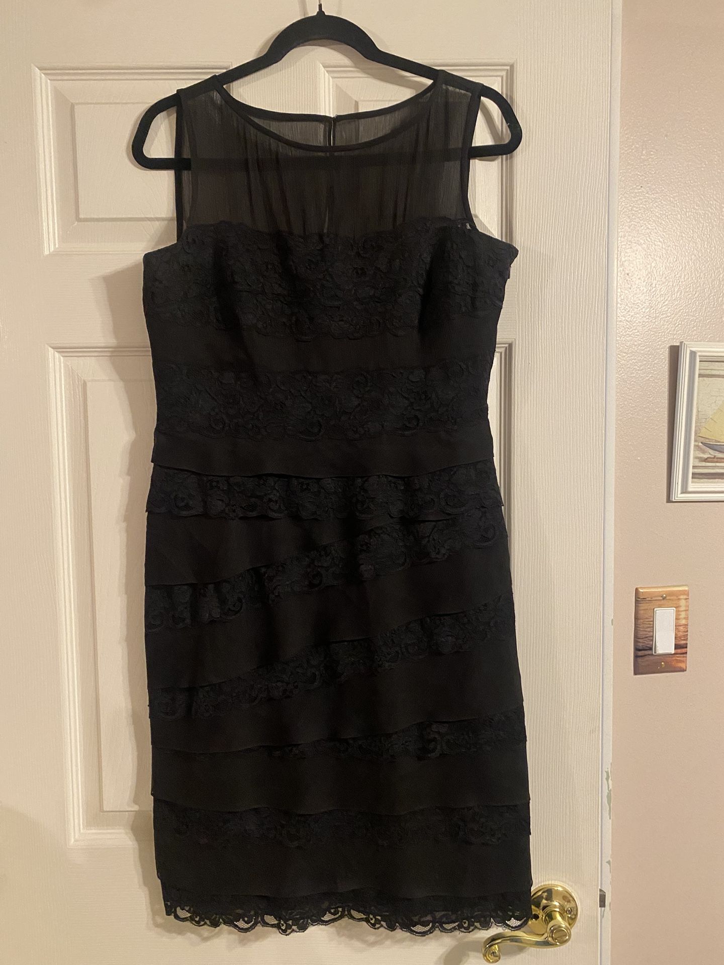 Anne Klein Black Dress Size 8