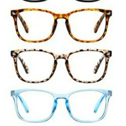 CCVOO Blue Light Blocking Reading Glasses Set of 5 for Women / Men +2.5 