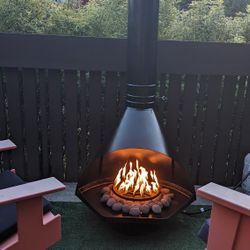 Mid Century Fireplace 