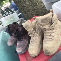 Nice Reebok And Nike Work Boots Size 9 Only $25 Each Firm