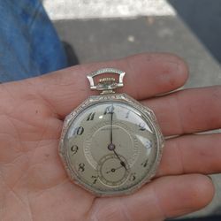 Hamilton pocket watch 14k gold filled