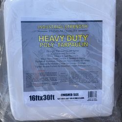 White Tarps 16x30