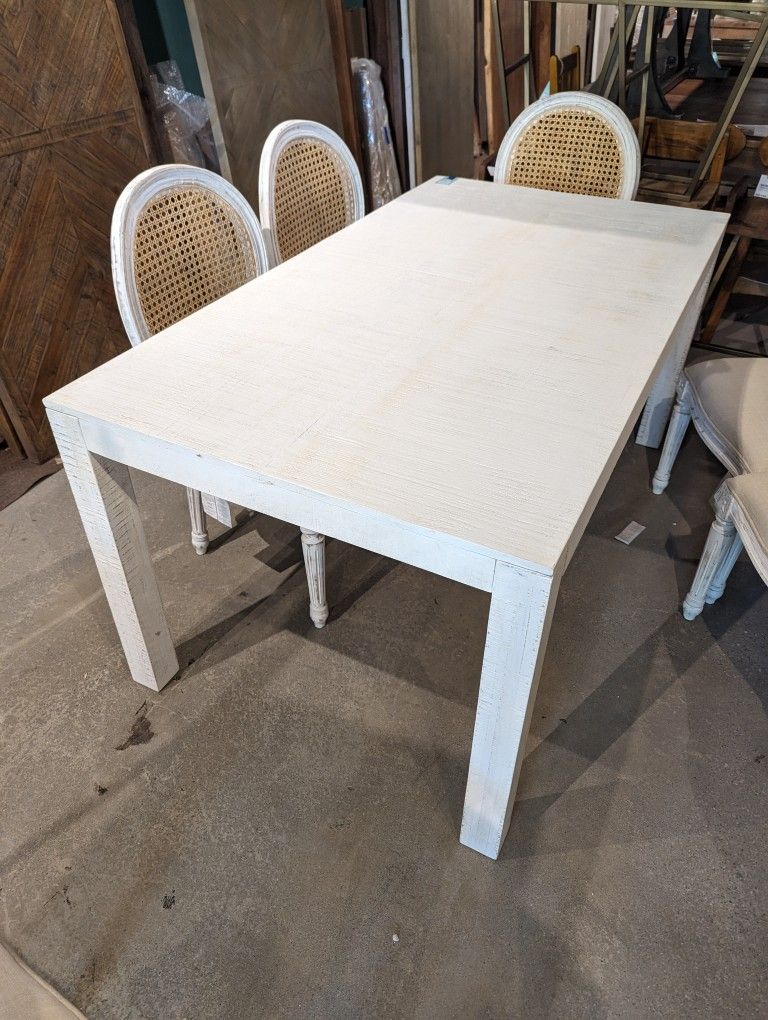 Washed Dining Table 65 Inch
