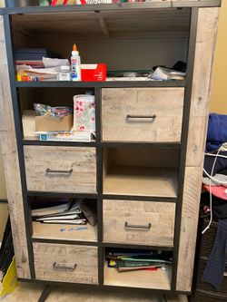 Wooden storage cabinet