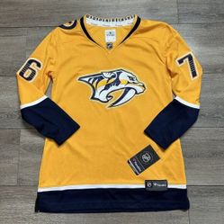 Nashville Predators PK Subban Woman's Jersey Size S Stitch Logo Fanatics 