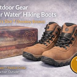 G Outdoor Gear “Clear Water” Hiking Boots – Women’s Size 7 (Smokey Brown)  