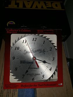 Sears&Roebuck wall clock, over 20 yrs. old, works good very accurate.$17.00