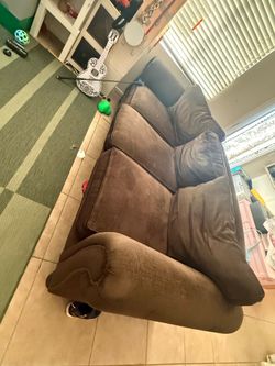 Free heavy big brown couch