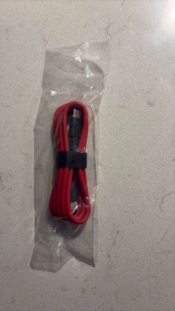 New USB-C to USB-C Cable – Red – $5