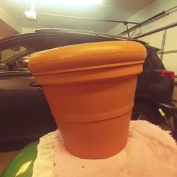 Large Planter Made Of Resin Material Heavy Duty. Very Solid Piece.