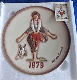 ROCKWELL 1ST ED. 1979 ANNUAL PLATE/ BOX