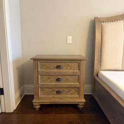 Wood Nightstands – Set of 2