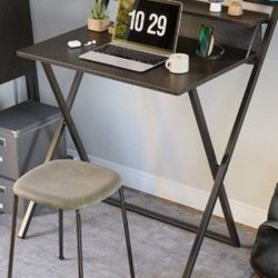 Small folding computer desk