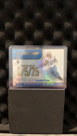 Omarion Hampton First Class Rookie Debut Trading Card
