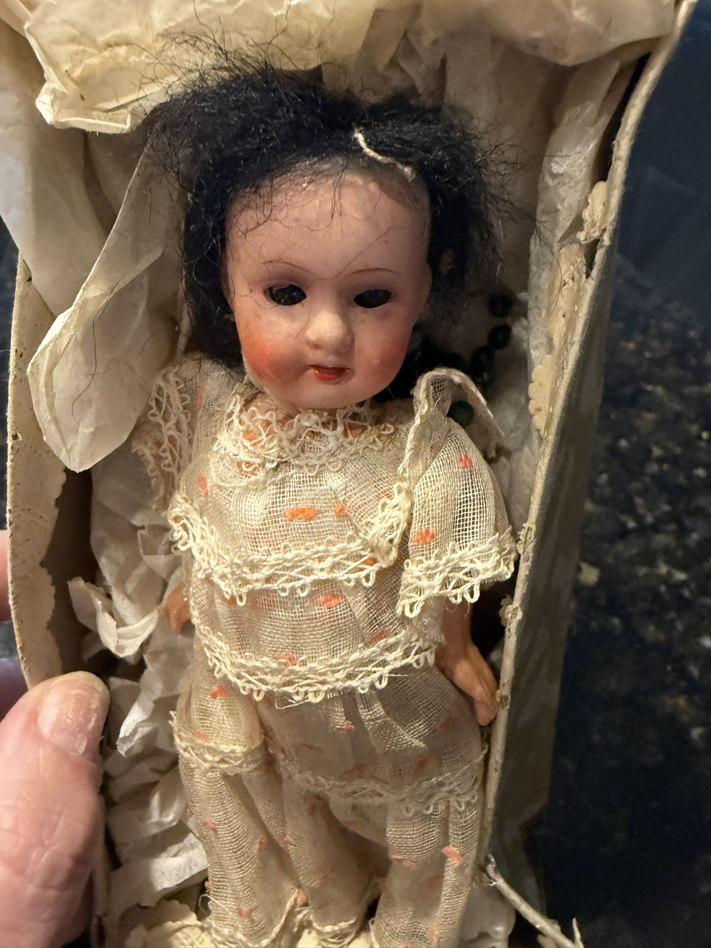 Antique Glass Doll Antique Armand Marseille 390 13/0 6 1/2 inches Mignonette Doll