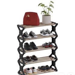 Shoe Rack Organizer, 5 Tier Shoe Shelf Storage Organizer, for Entryway, Hallway, and Closet