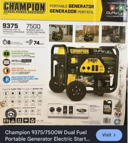 Dewalt Champion 7500 watt portable generator