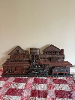Clearwater Station Train Depot Ceramic Wall Plaque