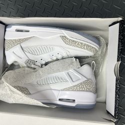 Air Jordan 4 Spizike Low White & Grey New New New