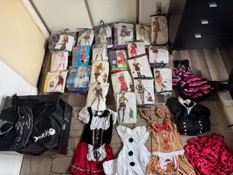 Bundle Lot Women Halloween Cosplay Theme Party Costumes, Leg Avenue Used Read!