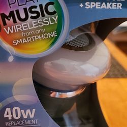 Bluetooth speaker and Light bulb