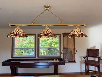 Three-Shade Dragonfly Billiard / Pool Table Light — $250 OBO