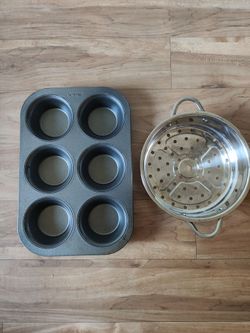 Kitchen accessories / muffin bowl / stainless steel strainer