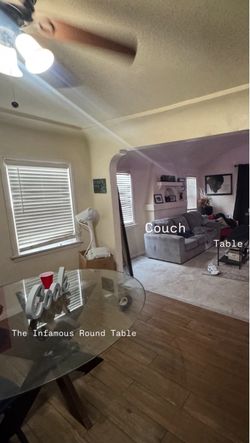 Round Glass Top Dining Table