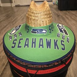 Seattle Seahawks Straw Hat Sombrero Cap Beach Festival Pool Summer Sports tools Lawn Party Gorra 