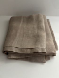 Natural Linen Curtain - Set of 2