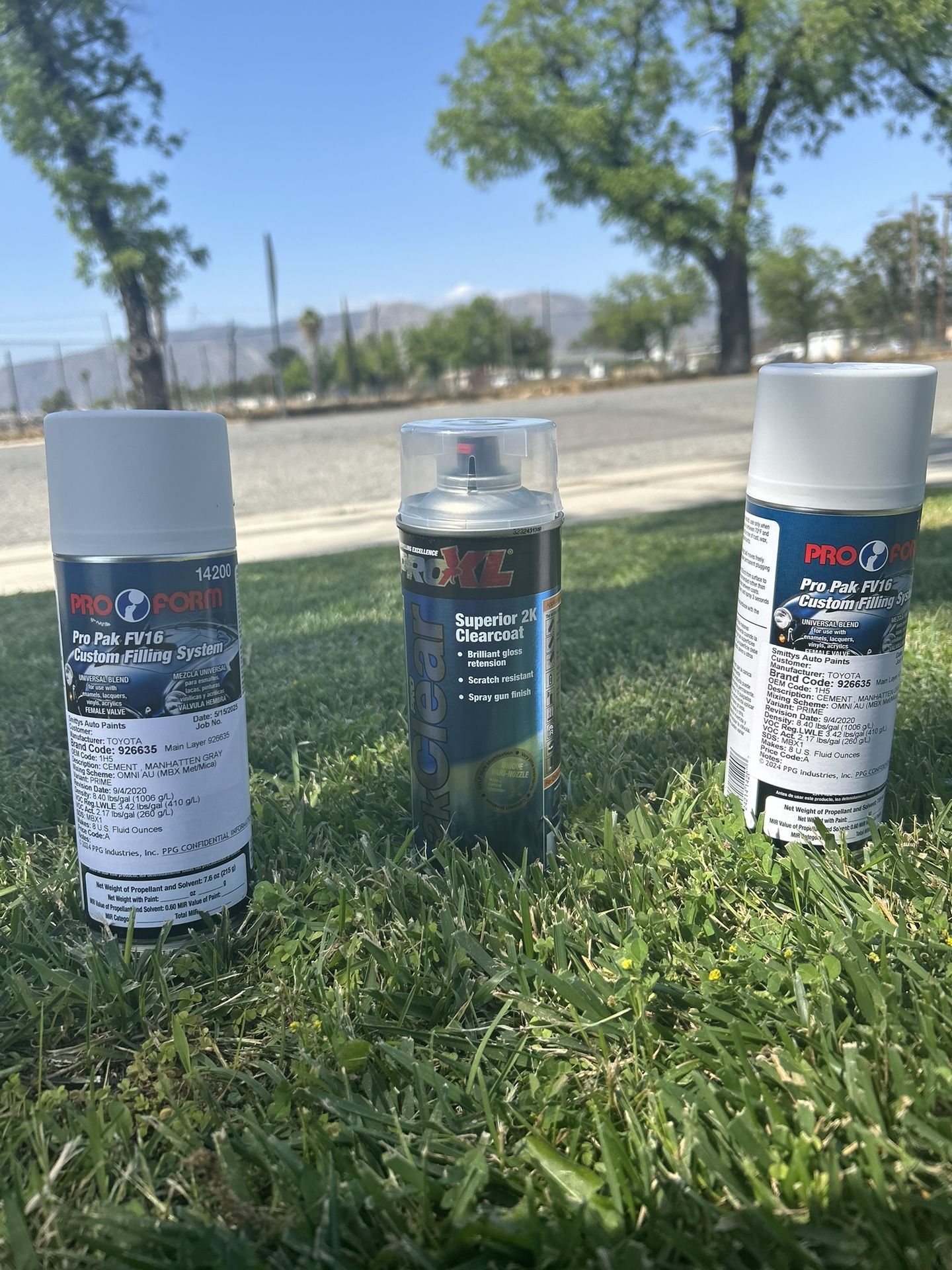 CUSTOM PAINT CODE SPRAY CANS & 2k CLEAR COAT FINISH
