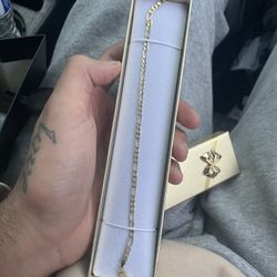 10k , 1.8g , figaro bracelet 8”