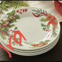 Set De 4 Plato’s Navideños Medianos