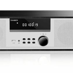 Vintage Home CD Stereo System Clear Sounds & Rich Bass BRAND NEW in Box 