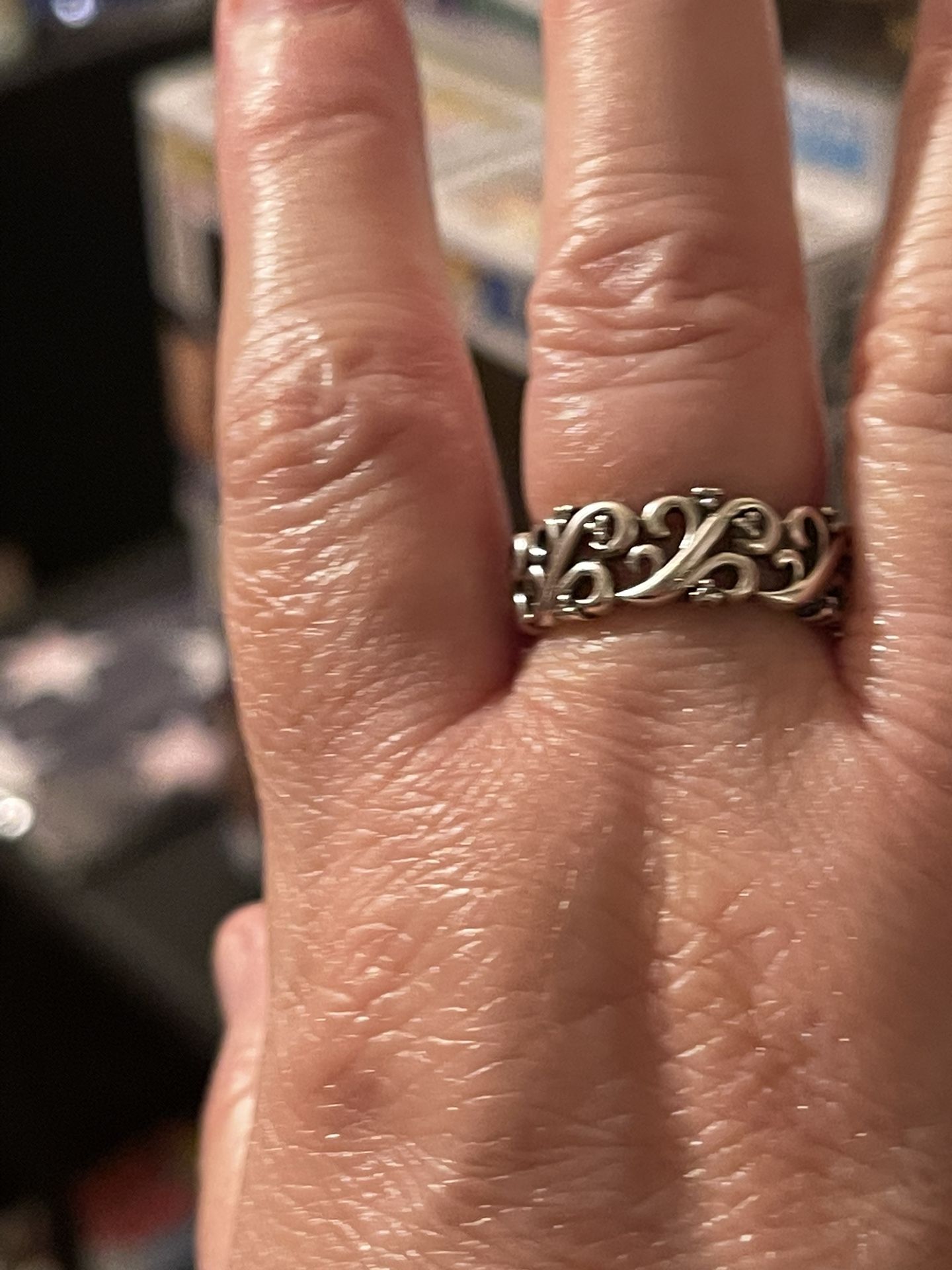 Kay Jewelers Women’s Sterling Silver (925) Size 8.5 Vine Ring