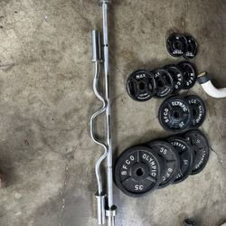 Press Bench And Weights 
