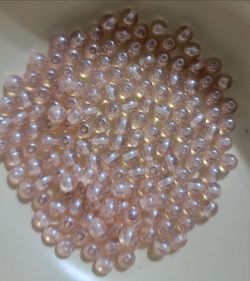 Pink Glass Seed Beads Bulk Lot