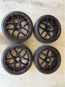 Lionhart LH-Five 245/35ZR20 Tires and Rims from a Nissan Maxima with brand new spare tire