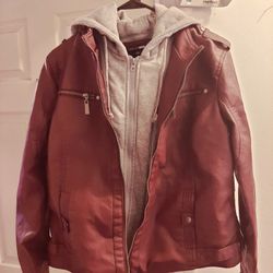 Fashion Nova Leather Hoodie