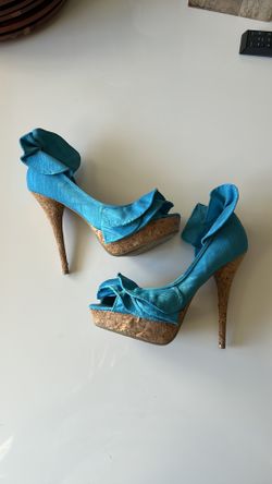 Dollhouse Heels | Blue | Size 7.5