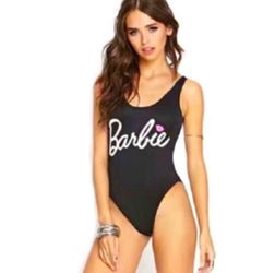 Women’s Barbie Black Swimsuit Costume Bodysuit