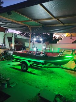 Red Aluminum Fishing Boat with Trailer $4000 OBO