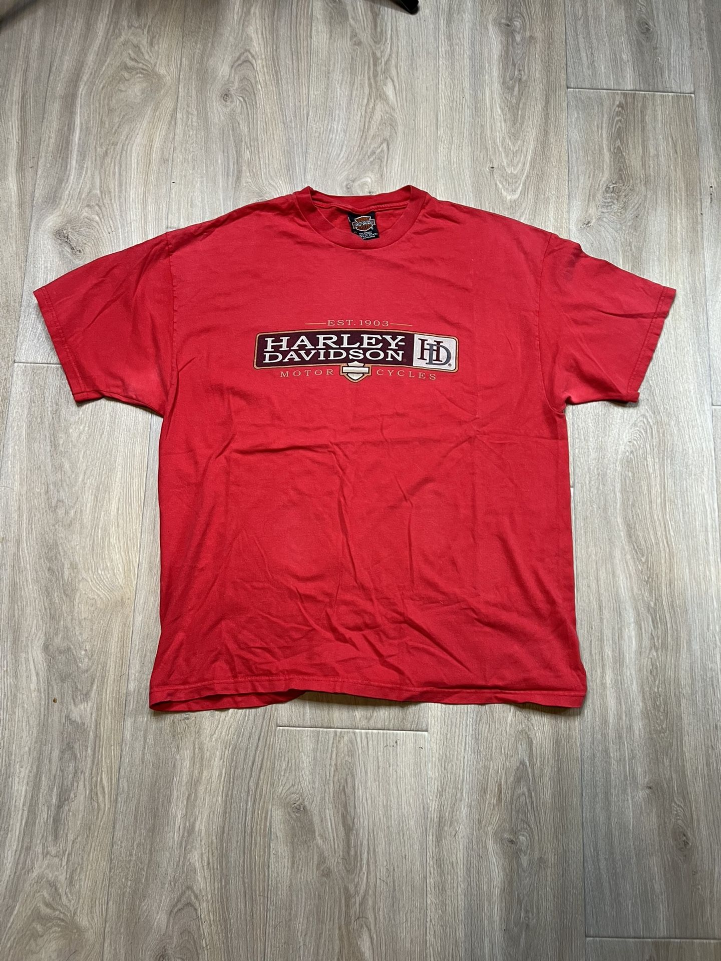 Vintage Harley Davidson, Red T-Shirt