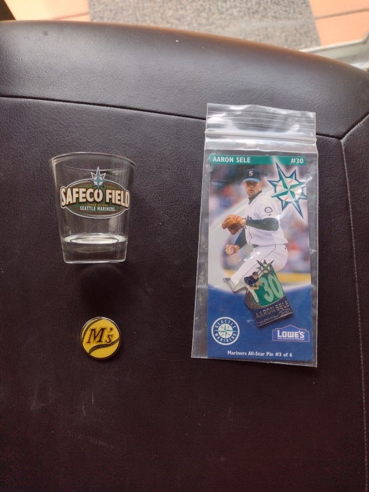Vintage Mariner Items Cap Pin Vintage, Safeco Item, Aaron Sele Cap Pin. Cash Porch Pickup Redmond