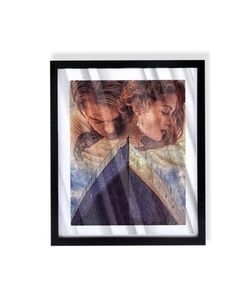 titanic rose and jack cover art with black frame