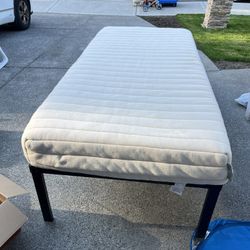  Sleep On Latex Twin XL Memory Foam Mattress With Bed Frame