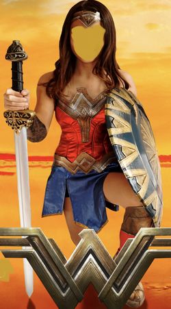Wonder Woman Costume & Shield PICKUP BY 10/15