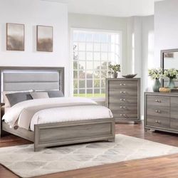 Queen Bedroom Set 4 Pc 