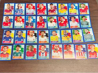 Panini World Cup 2026 stickers with blue borders
