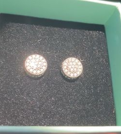 VVS1 Moissonite Earrings Halo
